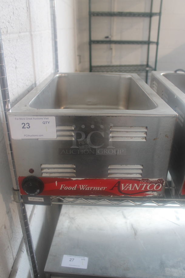 Avantco 177W50 Stainless Steel Commercial Countertop Food Warmer. 120 Volts, 1 Phase. Tested and Working! - Image 1 of 5