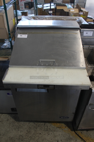 2016 Atosa MSB8305 Stainless Steel Commercial Sandwich Salad Prep Table Bain Marie Mega Top on Commercial Casters. 115 Volts, 1 Phase. Tested and Working!