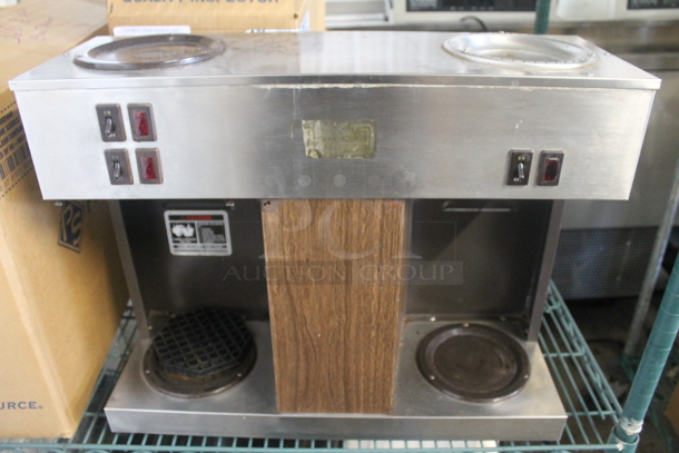 Bunn VPS Stainless Steel Commercial Countertop 3 Burner Coffee Machine. 120 Volts, 1 Phase.  - Image 1 of 8