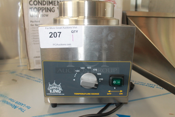 BRAND NEW IN BOX! Carnival King 382HSPW35 Stainless Steel Commercial Countertop 3.5 Quart Food Warmer w/ Pump. 120 Volts, 1 Phase. Tested and Working! - Image 4 of 7