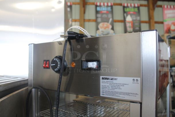 LIKE NEW! ServIt 423PDW12D1S Stainless Steel Commercial Countertop Full-Service Countertop Display Warmer with 4 Shelves. Unit Has Only Been Used a Few Times! Tested and Working! - Image 7 of 9