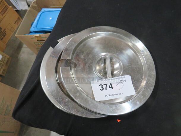 9.5 Inch Halco Stainless Steel Round Lid. #VIC-0812. 3XBID