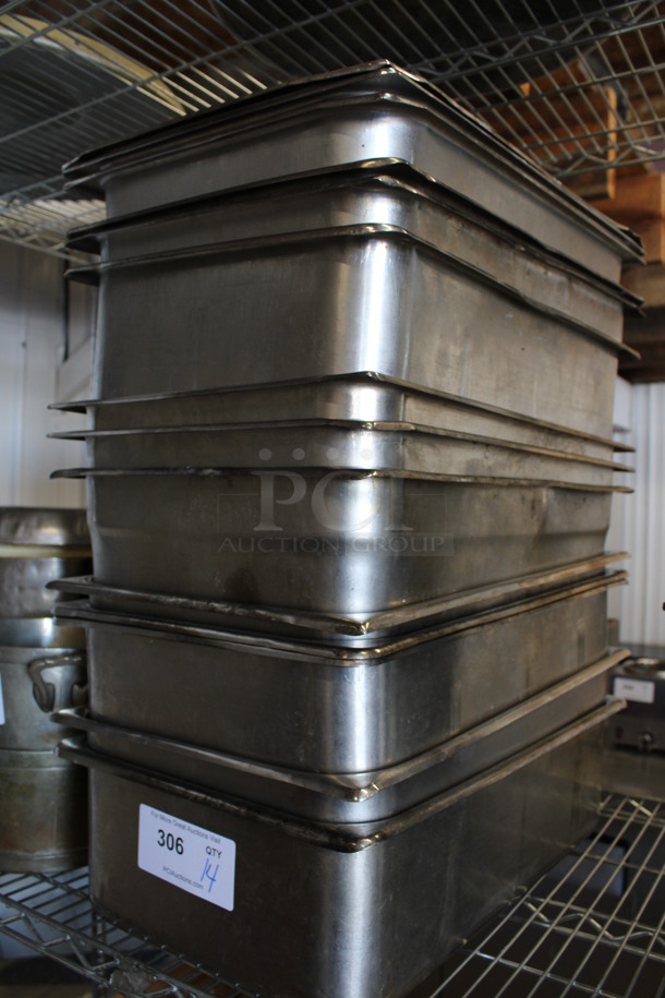 14 Stainless Steel Full Size Drop In Bins. 1/1x6. 14 Times Your Bid! - Image 4 of 4