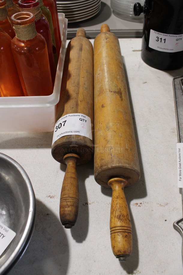 2 Wooden Rolling Pins. 24