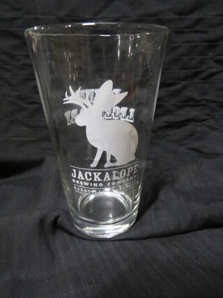 NEW 16oz Jackalope Brewing   Mixing/Beer Glass. 7XBID