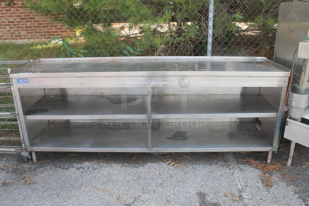 Stainless Steel Commercial Table w/ 2 Under Shelves.  - Image 1 of 5