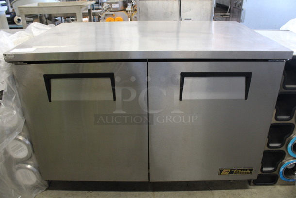 2016 True Model TUC-48F Stainless Steel Commercial 2 Door Undercounter Freezer on Commercial Casters. 115 Volts, 1 Phase. 48.5x30x34. Tested and Working!