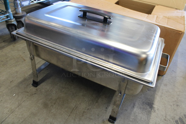 IN ORIGINAL BOX! Metal Chafing Dish w/ Drop In and Lid. 24x14x10 - Image 2 of 6