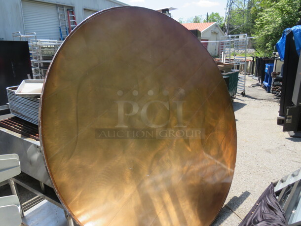 One Southern Aluminum Round Folding/Banquet Table. 72X30 - Image 1 of 2