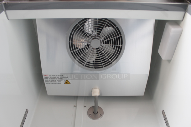 BRAND NEW! Avantco 178A19RHC Stainless Steel Commercial Single Door Reach In Cooler on Commercial Casters. 115 Volts, 1 Phase. Tested and Working! - Image 8 of 10