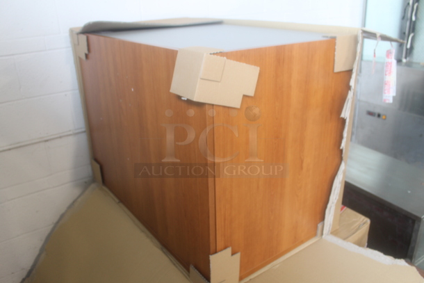 Wood Pattern 2 Door Cabinet - Image 2 of 5