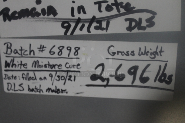 White Poly Tank in Metal Cage. BUYER MUST REMOVE. - Image 4 of 4