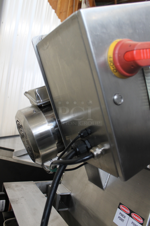 2017 Goodnature EG-260 Stainless Steel Commercial Floor Style Cold Press Juicer on Commercial Casters. 230 Volts, 1 Phase.  - Image 8 of 12