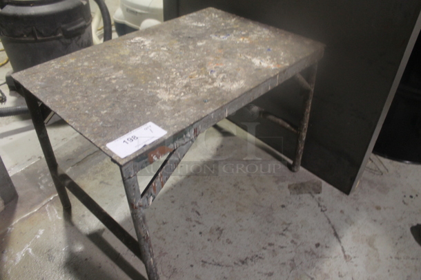 Table on Metal Legs. - Image 2 of 3