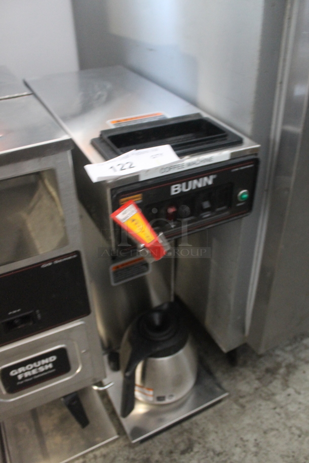 2017 Bunn CWTF15-APS Stainless Steel Commercial Countertop Coffee Machine w/ Hot Water Dispenser and Metal Coffee Pot. 120 Volts, 1 Phase.  - Image 2 of 4