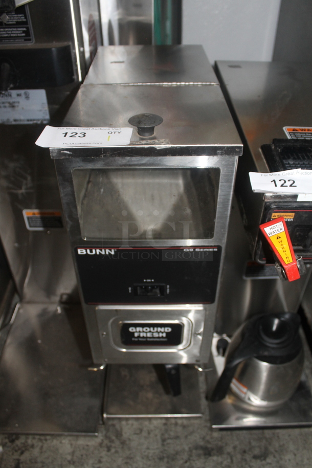 2014 Bunn G9T HD Stainless Steel Commercial Countertop Coffee Bean Grinder. 120 Volts, 1 Phase. Cannot Test Due To Missing Power Button - Image 1 of 4