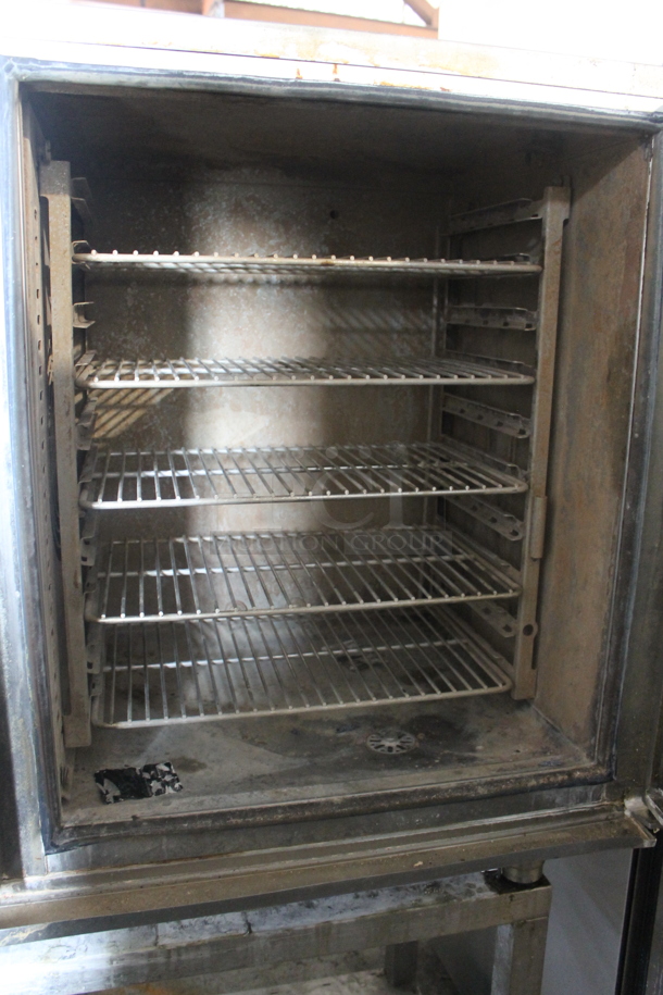 2014 Alto Shaam 10.10 ESi Stainless Steel Commercial Combitherm Convection Oven on Equipment Stand. 208-240 Volts, 3 Phase.  - Image 4 of 5