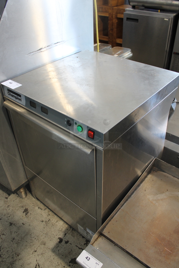 Champion UH130B Stainless Steel Commercial Undercounter Dishwasher. 120-208/230 Volts, 1 Phase.  - Image 7 of 7
