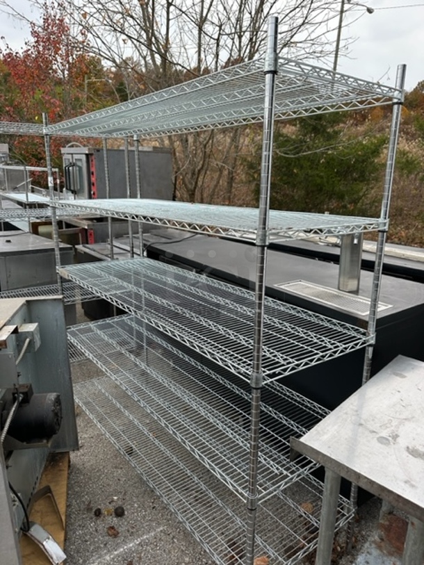 One Metro Shelf With 5 Shelves. 72X24X75 - Image 1 of 1