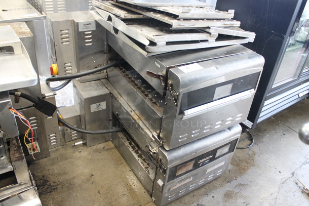 2 Ovention C2600 Stainless Steel Commercial Electric Powered Matchbox Conveyor Pizza Oven. Missing Conveyor Belts. 208/240 Volts, 3 Phase. 2 Times Your Bid! - Image 1 of 5