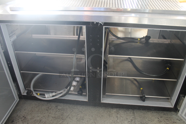 Beverage-Air WTR67AHC-MM-B Commercial Stainless Steel Worktop Including Kegerator With 10 Flavor Beer Tower And 2 Door Black Refrigerated Base. 115V, 1 Phase. Tested and Working! - Image 5 of 9