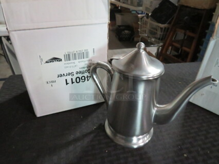 One NEW Vollrath  Stainless Steel Coffee Server. #46011