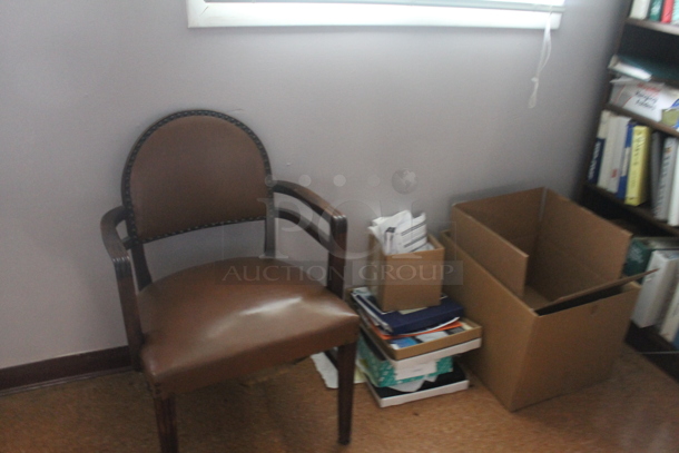 ALL ONE MONEY! ROOM LOT of Various Items Including Tables, Poly Shelving Unit and Chair. BUYER MUST REMOVE. - Image 3 of 10