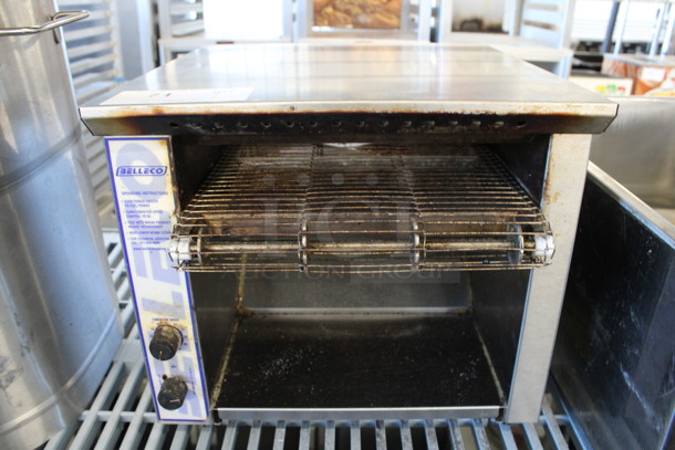 Belleco Model JT1 Stainless Steel Commercial Countertop Conveyor Oven. 120 Volts, 1 Phase. 14.5x16x14. Tested and Working!