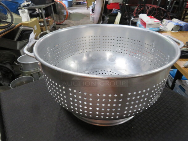 One 16 Inch Aluminum Colander. - Image 1 of 1
