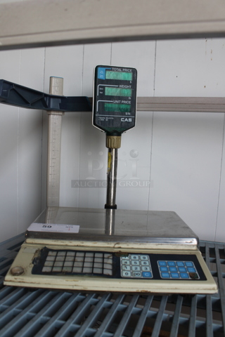 CAS AP-1 Metal Countertop 30 Pound Capacity Food Portioning Scale. 120 Volts, 1 Phase. Tested and Working!