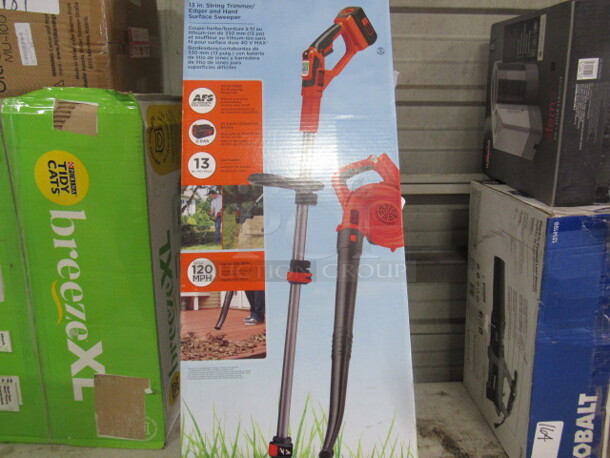 One Black And Decker Battery Operated Blower. 40V.