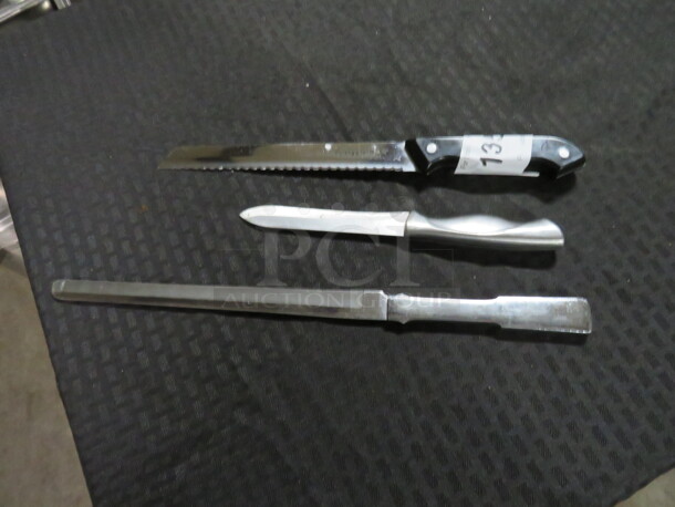 Assorted Chefs Knives. 3XBID - Image 1 of 1