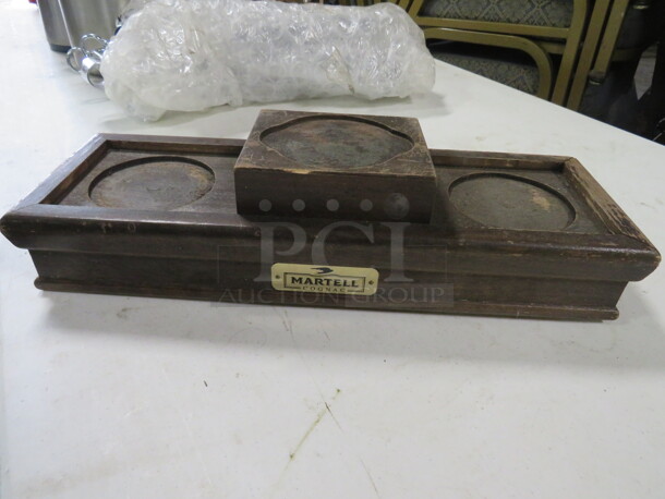 One Wooden Bottle Display. 17.5X6X5 - Image 1 of 1