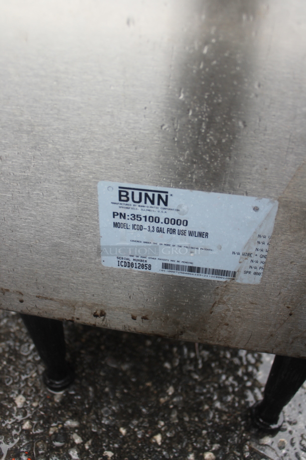 Bunn ICDD-3 Stainless Steel Commercial Countertop Reservoir.  - Image 4 of 4
