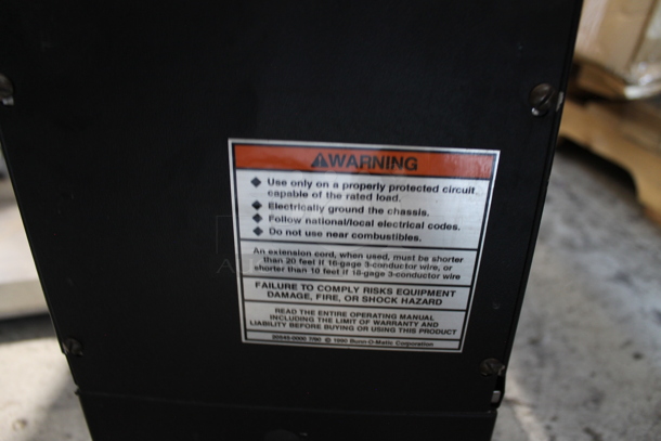 Bunn G9 HD Metal Commercial Countertop Coffee Bean Grinder. 120 Volts, 1 Phase. Tested and Working! - Image 7 of 7