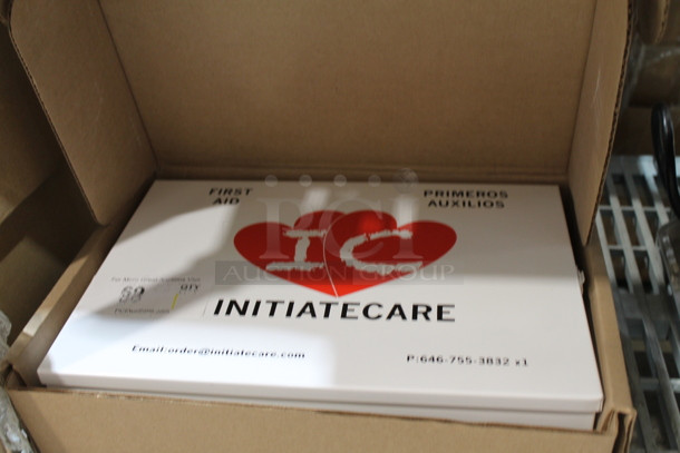 InitiateCare White Metal First Aid Kit