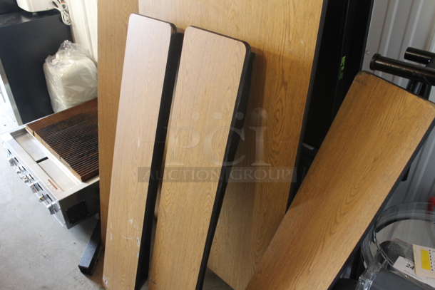 BRAND NEW SCRATCH AND DENT! National Public Seating MTFB10 10 Foot Mobile Cafeteria Table with MDF Core.  - Image 3 of 6