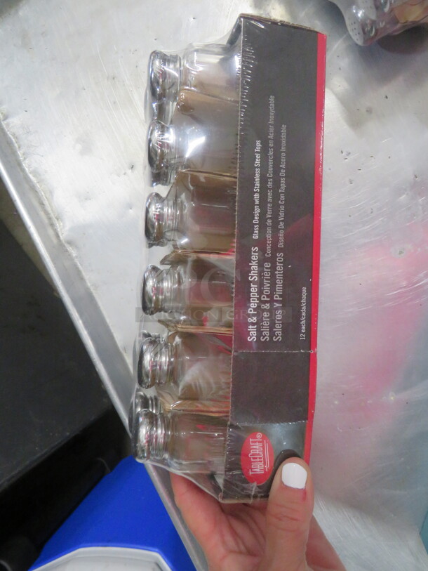 NEW Salt/Pepper Shakers. 12XBID - Image 1 of 2