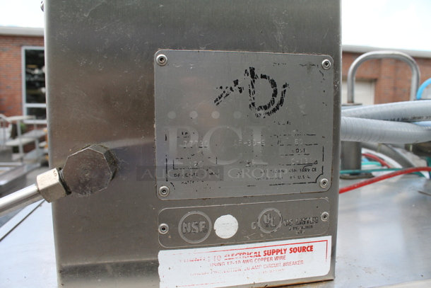 American Dish Service ADS AF-3D-S Stainless Steel Commercial Straight Pass Through Dishwasher w/ Left Side Clean Side Dishwasher Table and Right Side Dirty Side Dishwasher Table. 120 Volts, 1 Phase. - Image 7 of 11