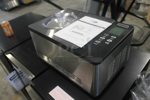 BRAND NEW SCRATCH AND DENT! Whynter ICM-200LS Commercial Stainless Steel Countertop Ice Cream Maker With Scooper and Manual. 110-120V.Tested and Working!  - Image 3 of 6