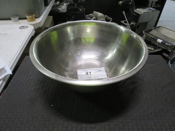 One 13.5 Inch Stainless Steel Mixing Bowl.  - Image 1 of 1