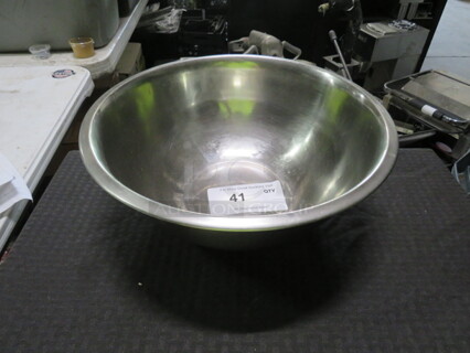One 13.5 Inch Stainless Steel Mixing Bowl. 