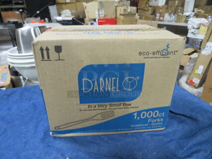 One Lot Of 1,000 Darnel Poly Forks.