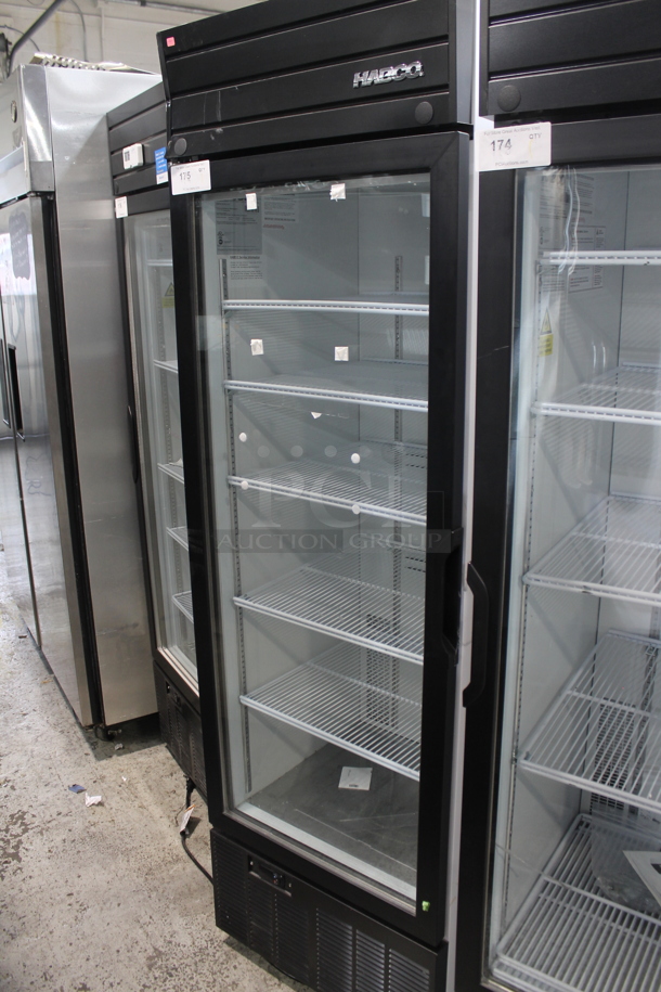 2019 Habco SE18 Metal Commercial Single Door Reach In Cooler Merchandiser w/ Poly Coated Racks. 115 Volts, 1 Phase. Tested and Working! - Image 1 of 3