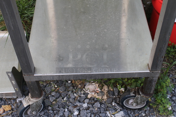 Stainless Steel Commercial 2 Tier Cart on Commercial Casters. - Image 2 of 2