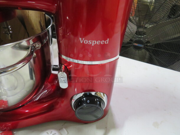 One Vospeed Stand Mixer With Bowl, Guard, Hook, Paddle, And Whip. #SM1550. - Image 4 of 5
