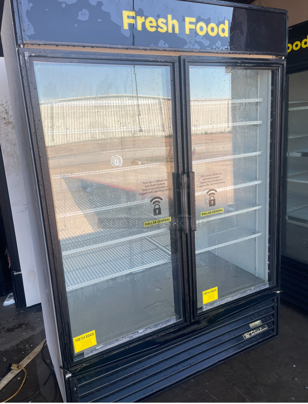 True 2 Glass Door Refrigerator/ Tested and Works Great - Image 1 of 5