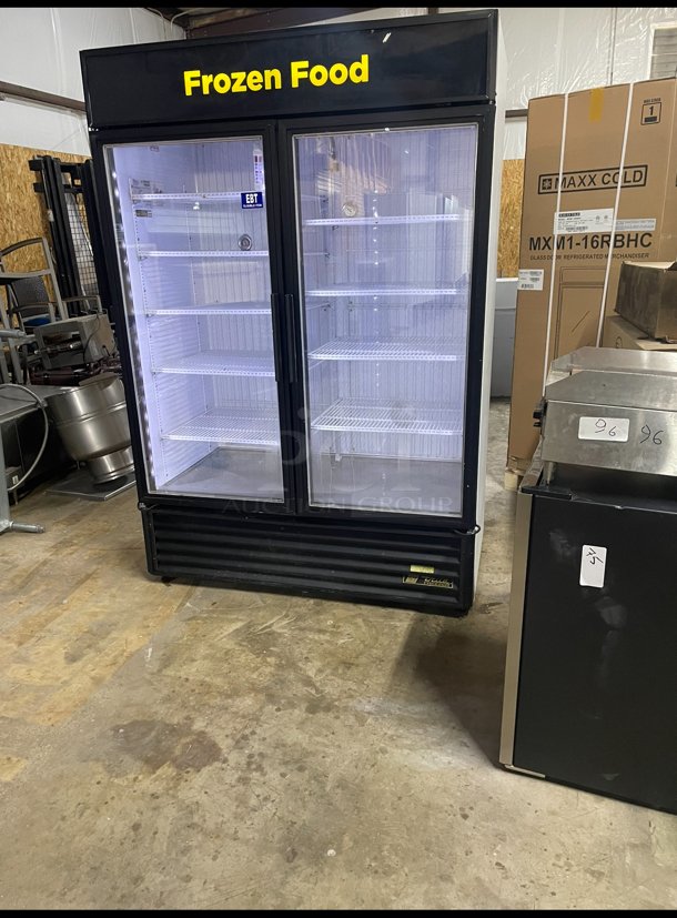 True 2 Door Glass Freezer/ Tested And Works Great  - Image 2 of 6