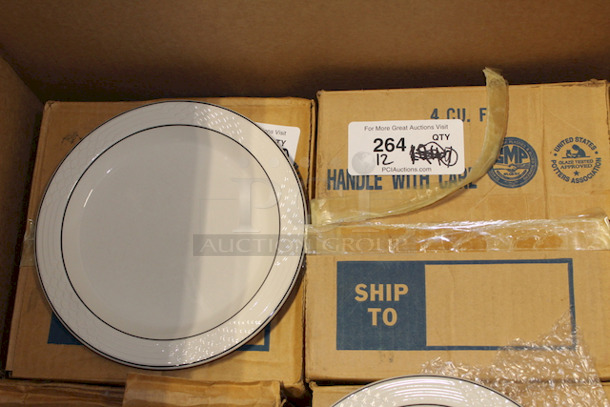 NEW! Box of 12 Sterling China 9-3/4 Plates.