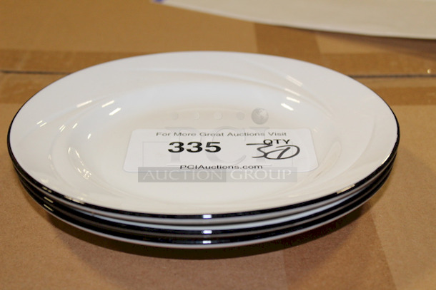 BEAUTIFUL! Steelite International Salad Plates, White, 8". 30x Your Bid - Image 2 of 4